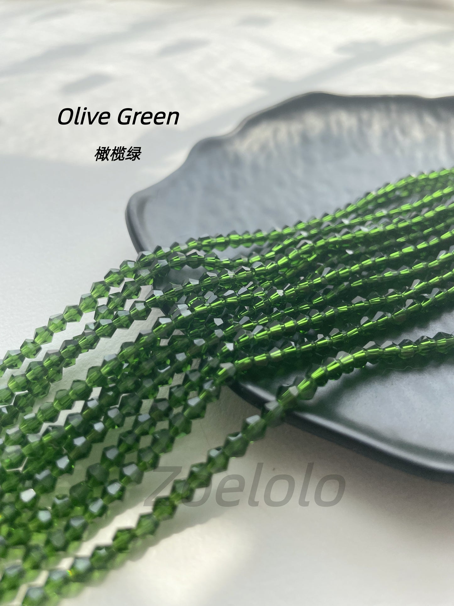 diamond-shape crystal beads(Buy 4, get 6)