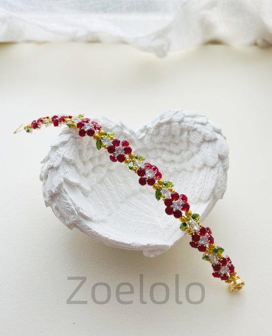 【K04】All-in-One Beginner's Bracelet Making Kit | Premium Zirconia & Faux Pearls | Includes Video Tutorial