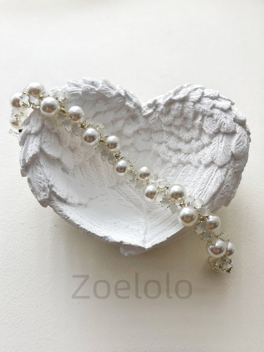 【K11】All-in-One Beginner's Bracelet Making Kit | Premium Zirconia & Faux Pearls | Includes Video Tutorial