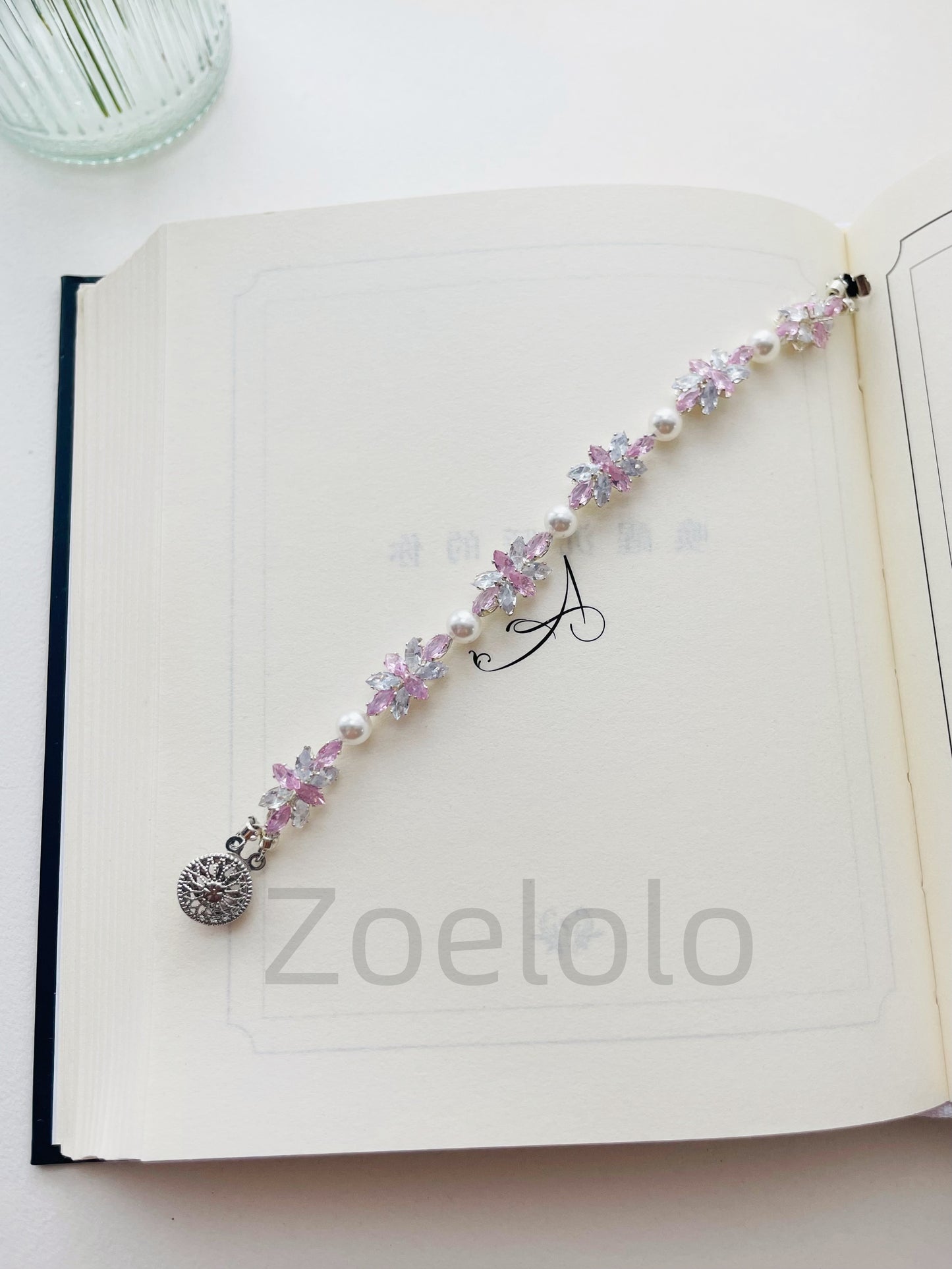 【K05】All-in-One Beginner's Bracelet Making Kit | Premium Zirconia & Faux Pearls | Includes Video Tutorial