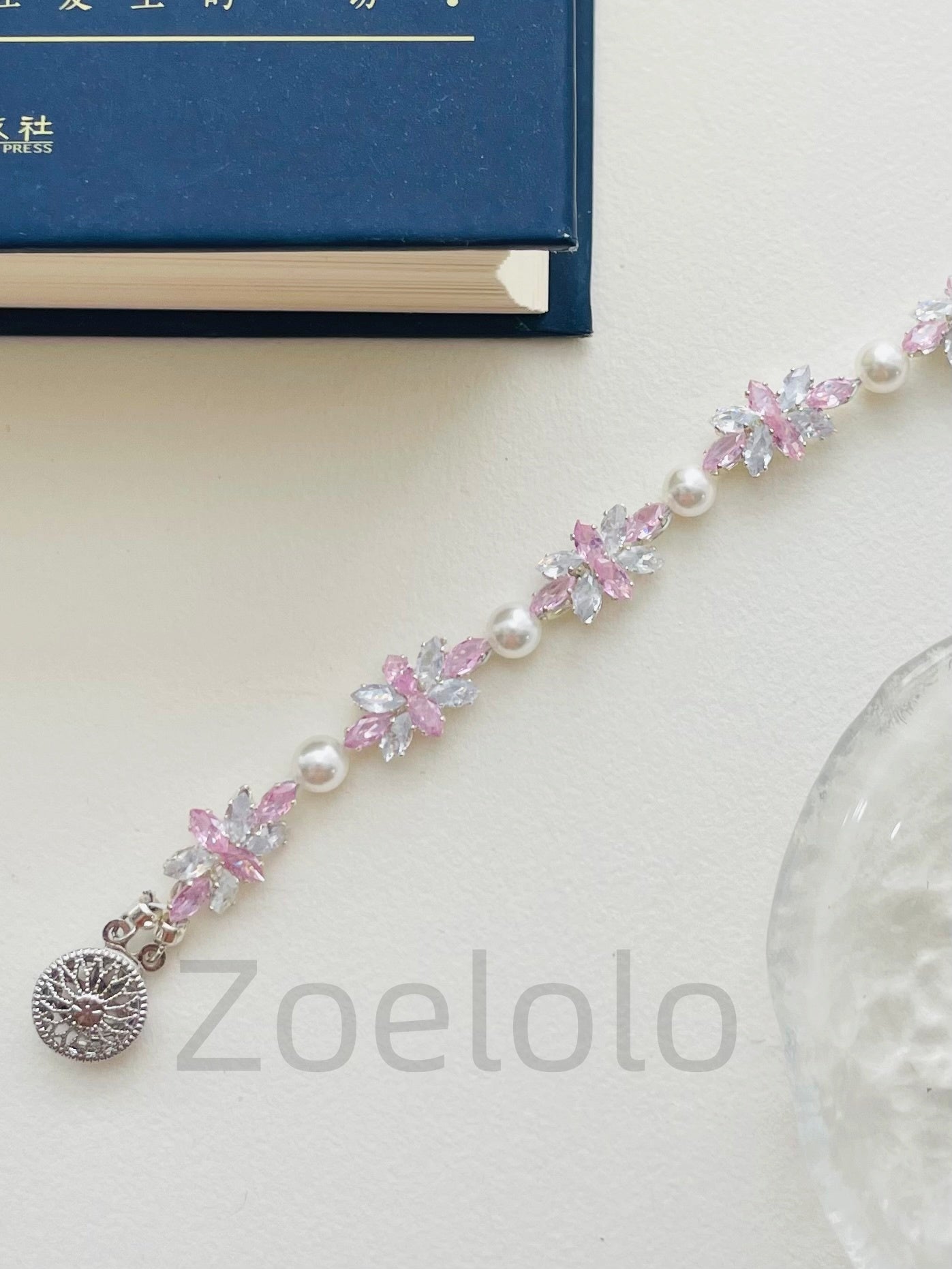 【K05】All-in-One Beginner's Bracelet Making Kit | Premium Zirconia & Faux Pearls | Includes Video Tutorial