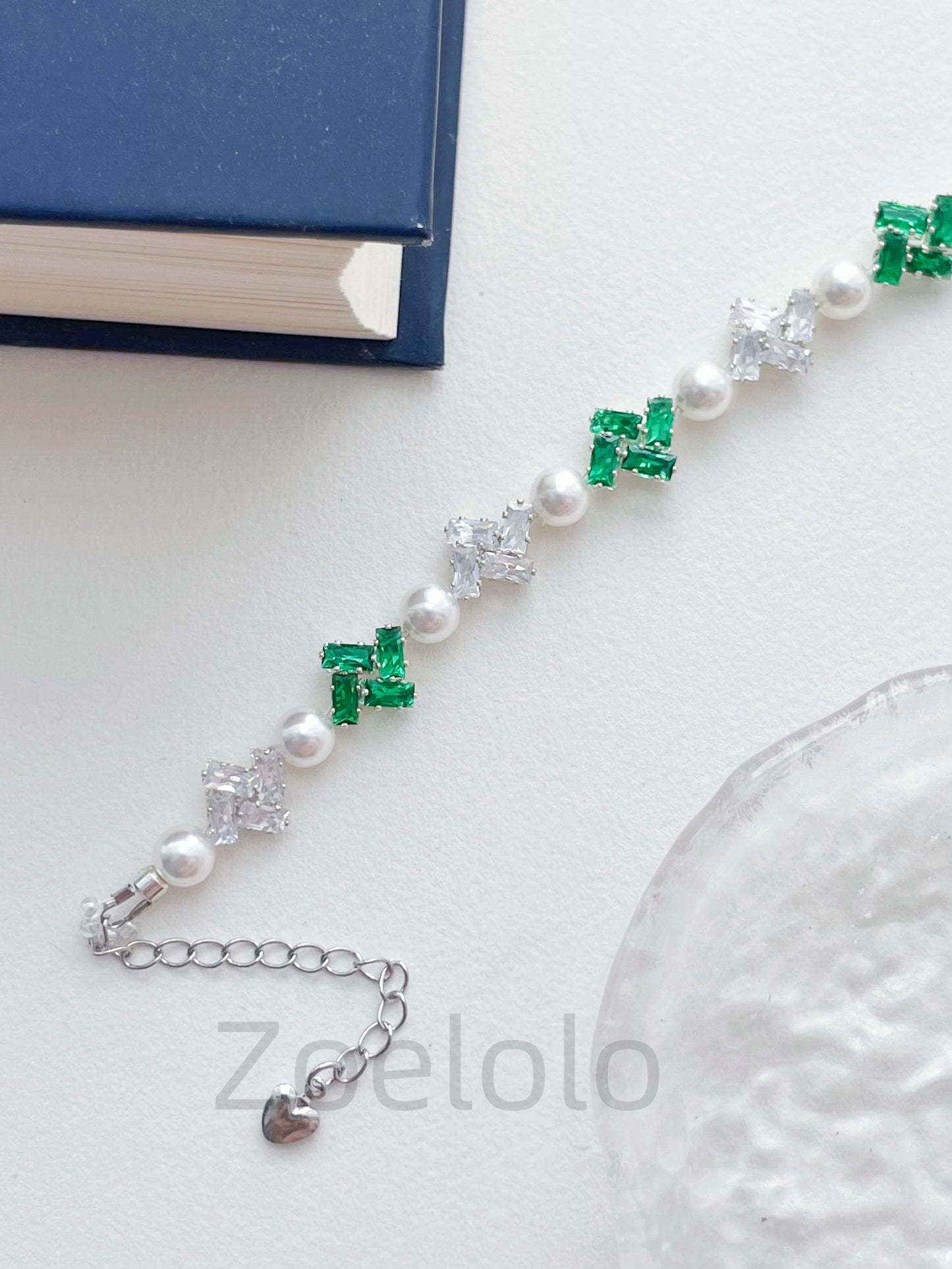 【K14】All-in-One Beginner's Bracelet Making Kit | Premium Zirconia & Faux Pearls | Includes Video Tutorial