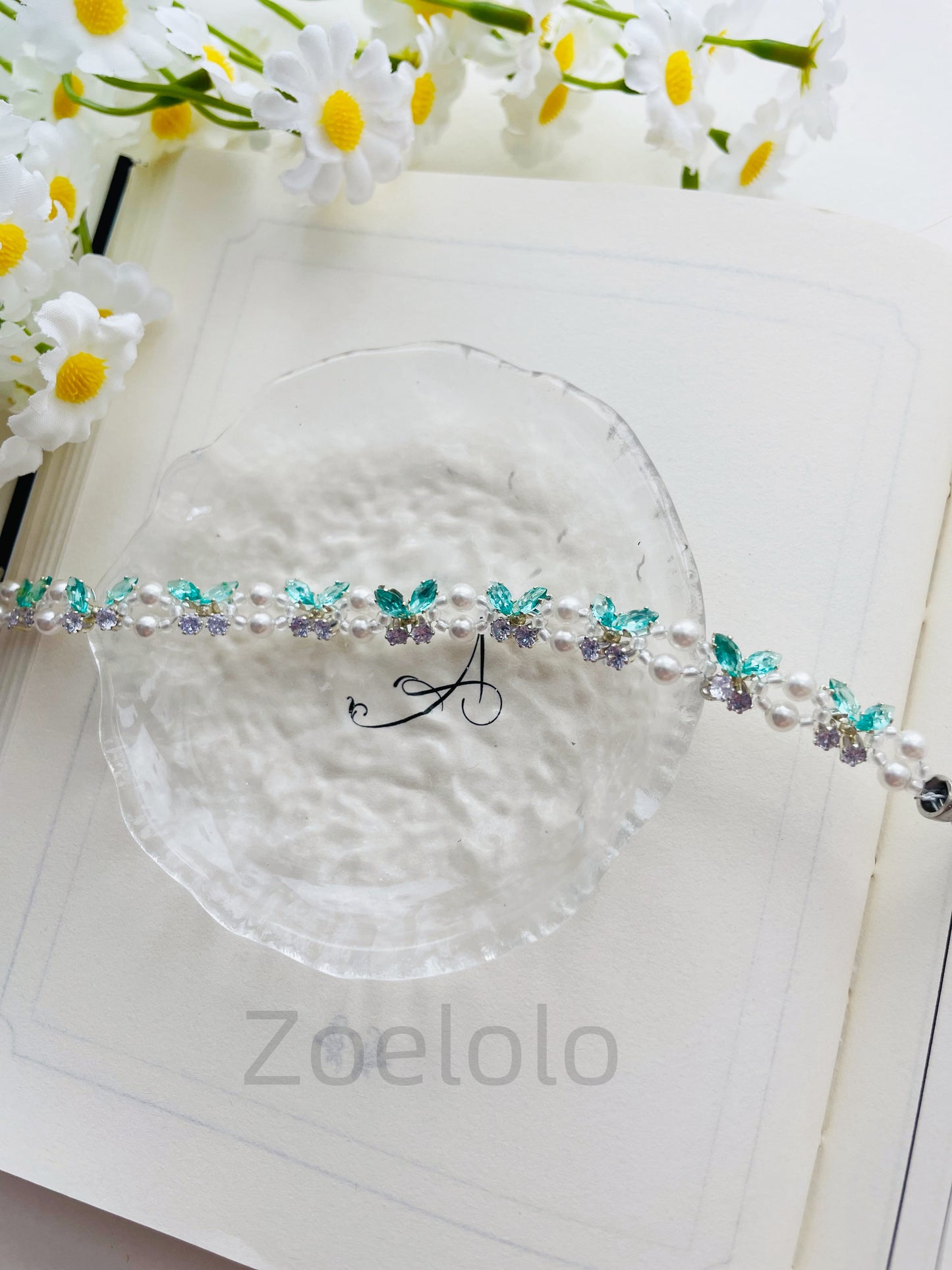 【K09】All-in-One Beginner's Bracelet Making Kit | Premium Zirconia & Faux Pearls | Includes Video Tutorial