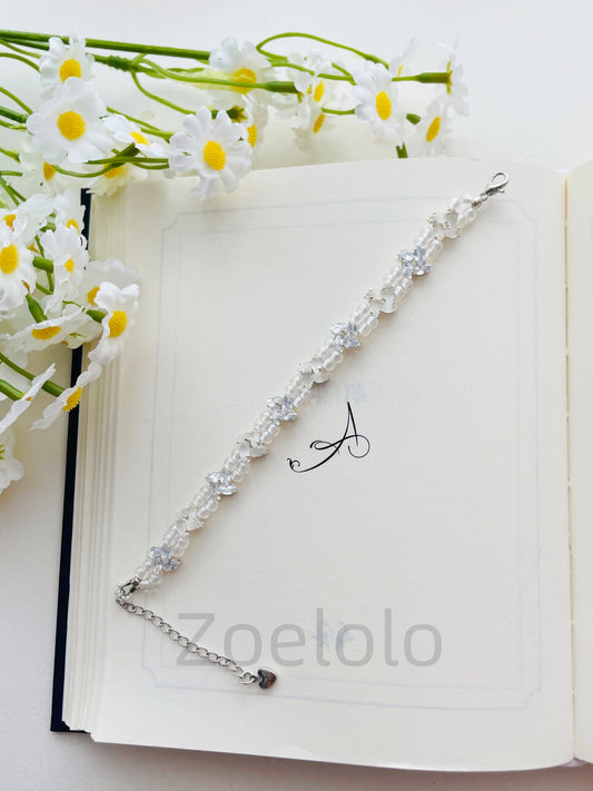 【K08】All-in-One Beginner's Bracelet Making Kit | Premium Zirconia & Faux Pearls | Includes Video Tutorial