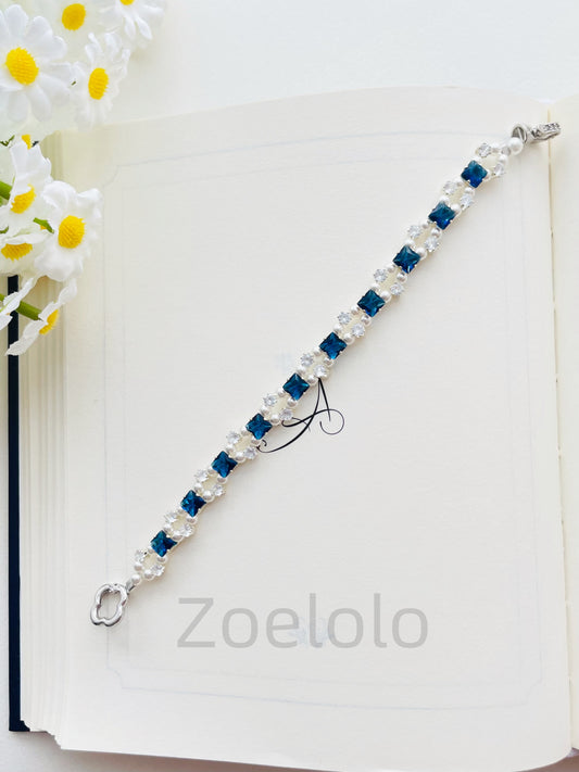 【K13】All-in-One Beginner's Bracelet Making Kit | Premium Zirconia & Faux Pearls | Includes Video Tutorial