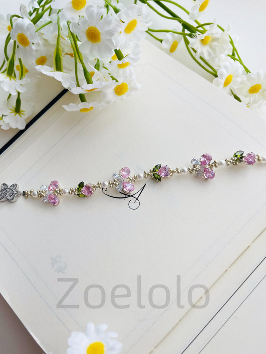 【K12】All-in-One Beginner's Bracelet Making Kit | Premium Zirconia & Faux Pearls | Includes Video Tutorial